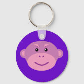 Paarse aap sleutelhanger (Voorkant)