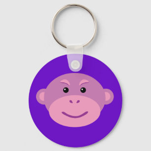 Paarse aap sleutelhanger