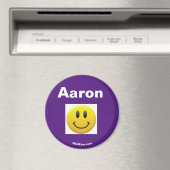 Paarse Aaron Smile magnet Magneet (Insitu (Vaatwasser))