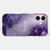 Paarse Abstract, Witte Lijnen Case-Mate iPhone Case (Achterkant (horizontaal))