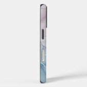 Paarse Abstracte afdruk met naam Case-Mate iPhone Case (Achterkant / Rechts)