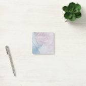 Paarse Abstracte afdruk met naam Post-it® Notes (Kantoor)