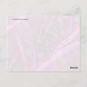 Paarse Abstracte, concentrische cirkels mozaïek Briefkaart (Achterkant)