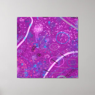 Paarse Abstracte Dreamscape Canvas Afdruk