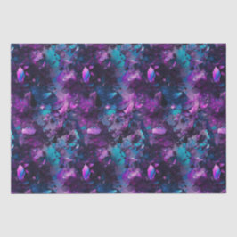 Paarse Abstracte kristallen voor optische watersto Tissuepapier
