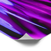 Paarse Abstracte kunst Poster (Hoek)