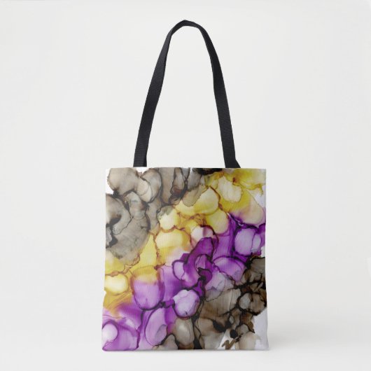Paarse Abstracte medium Tas (Voorkant)