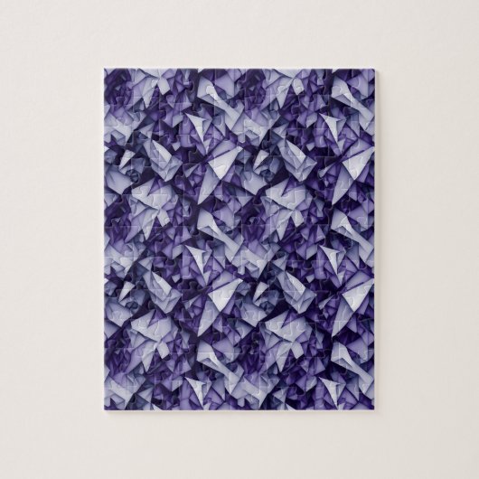 Paarse Abstracte puzzel Legpuzzel (Verticaal)