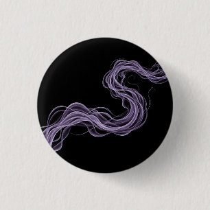 Paarse Abstracte rook - etherische muurkunst Ronde Button 3,2 Cm