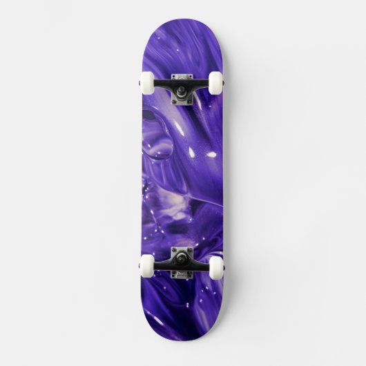 Paarse Abstracte skater board Skateboard (Voorkant)