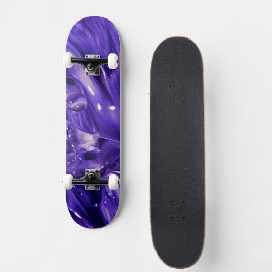 Paarse Abstracte skater board Skateboard (Voorkant)