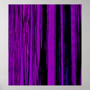 Paarse Abstracte strepen 606 Poster