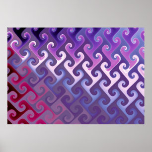 Paarse Abstracte Textuur Poster