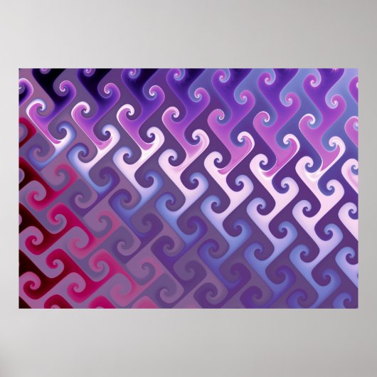 Paarse Abstracte Textuur Poster (Voorkant)
