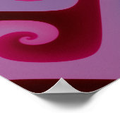 Paarse Abstracte Textuur Poster (Hoek)