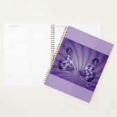 Paarse Abstracte vlinder met stralende vleugels Planner (Display)