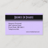 Paarse accent visitekaartje (Voorkant)