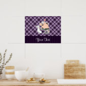 Paarse accountant poster (Keuken)