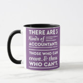 Paarse accountant zegt "3 soorten accountants" mok (Links)