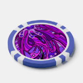 Paarse Acht Pokerchips (Enkel)