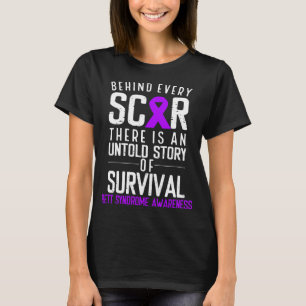Paarse achter elk autowrak-syndroom t-shirt