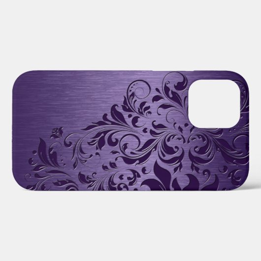 Paarse achtergrond met diepe Paarse vlakte Case-Mate iPhone Case (Achterkant (horizontaal))