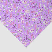 Paarse achtergrond voor nasleep tissuepapier (Detail)