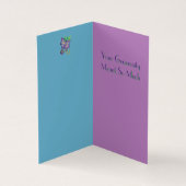 Paarse Adenium Hartelijk dank Kaart (Binnen)