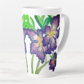 Paarse Adenium Latte-Mok Latte Mok (Rechterhoek)