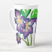 Paarse Adenium Latte-Mok Latte Mok (Linkerhoek)