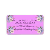 Paarse Adresetiketten Etiket (Voorkant)