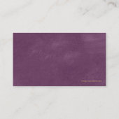 Paarse advocatenschalen van Justice Gold Effect Ca Visitekaartje (Achterkant)