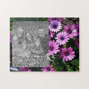 Paarse African Daisy Flowers Lijst Uw foto toevoeg Legpuzzel