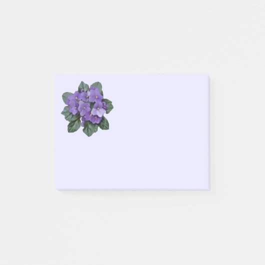 Paarse Afrikaanse Violet Bloemen Bloemen Kunst Post-it® Notes (Voorkant)