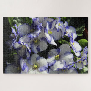 paarse afrikaanse violette bloemen puzzel
