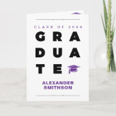 Paarse AFSTUDEREN brieven en Afstuderen van Petten (Voorkant)