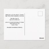 Paarse Afstuderen Ceremony Custom 2023 Uitnodiging (Achterkant)