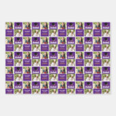 Paarse Afstuderen foto gepersonaliseerd Afstuderen Inpakpapier Vel (Voorkant)