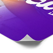 Paarse Afstuderen foto vet typografie minimalistis Poster (Hoek)