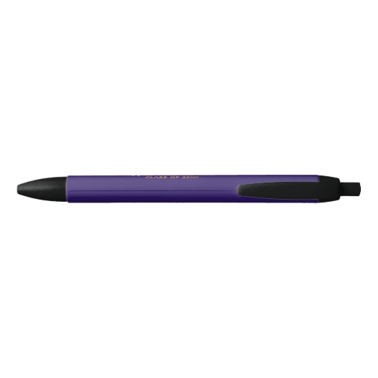 Paarse Afstuderen Keepsake Custom High School Zwarte Inkt Pen (Achterkant)