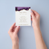 paarse agate folder flyer (Hand)