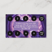 Paarse Agate Loyalty Rewards-kaart (Achterkant)