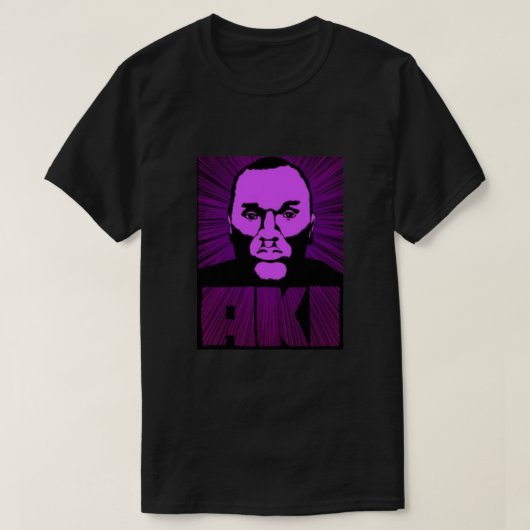 Paarse Aki Fit T-shirt (Design voorkant)