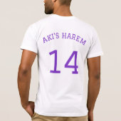 Paarse Aki T-Shirt (Achterkant)