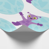 Paarse Alien Cadeaupapier