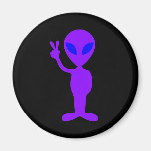 Paarse Alien Magneet