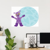 Paarse Alien Poster (Thuiskantoor)