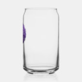 Paarse Allium Bloom Floral Blikvorm Glas (Links)