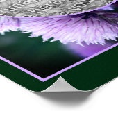 Paarse Allium gepersonaliseerde Creëer Uw eigen fo Poster (Hoek)