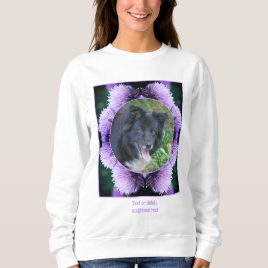 Paarse Allium gepersonaliseerde Creëer Uw eigen fo Trui (Voorkant)